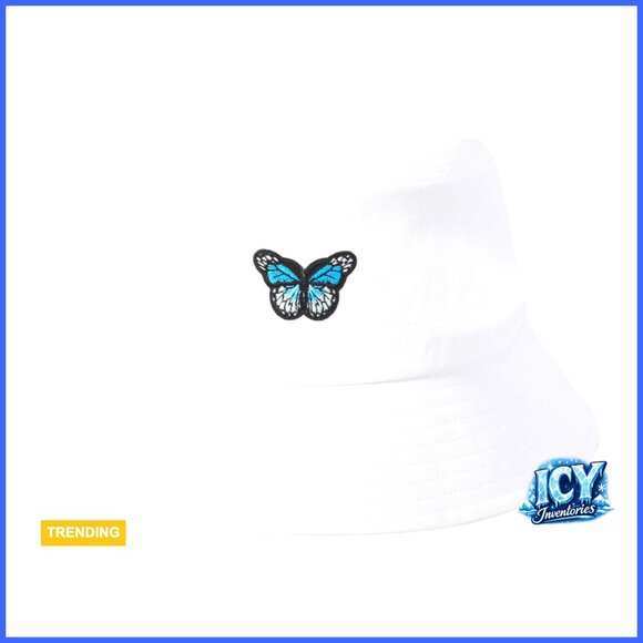 Embroidered Bucket Hat Cotton Polyester Foldable Sun Protection Summer main image 2